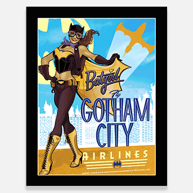 Batgirl - Fly Gotham City Airlines 3D Picture