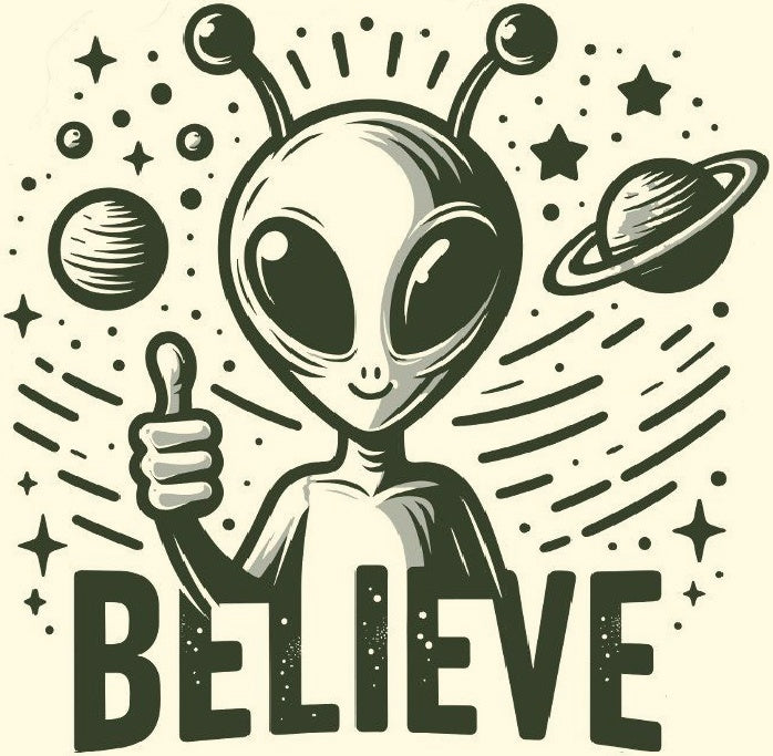 "Believe" Laser Printed Sign