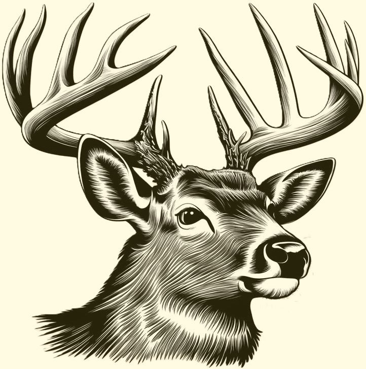 Majestic Buck Laser Printed Sign