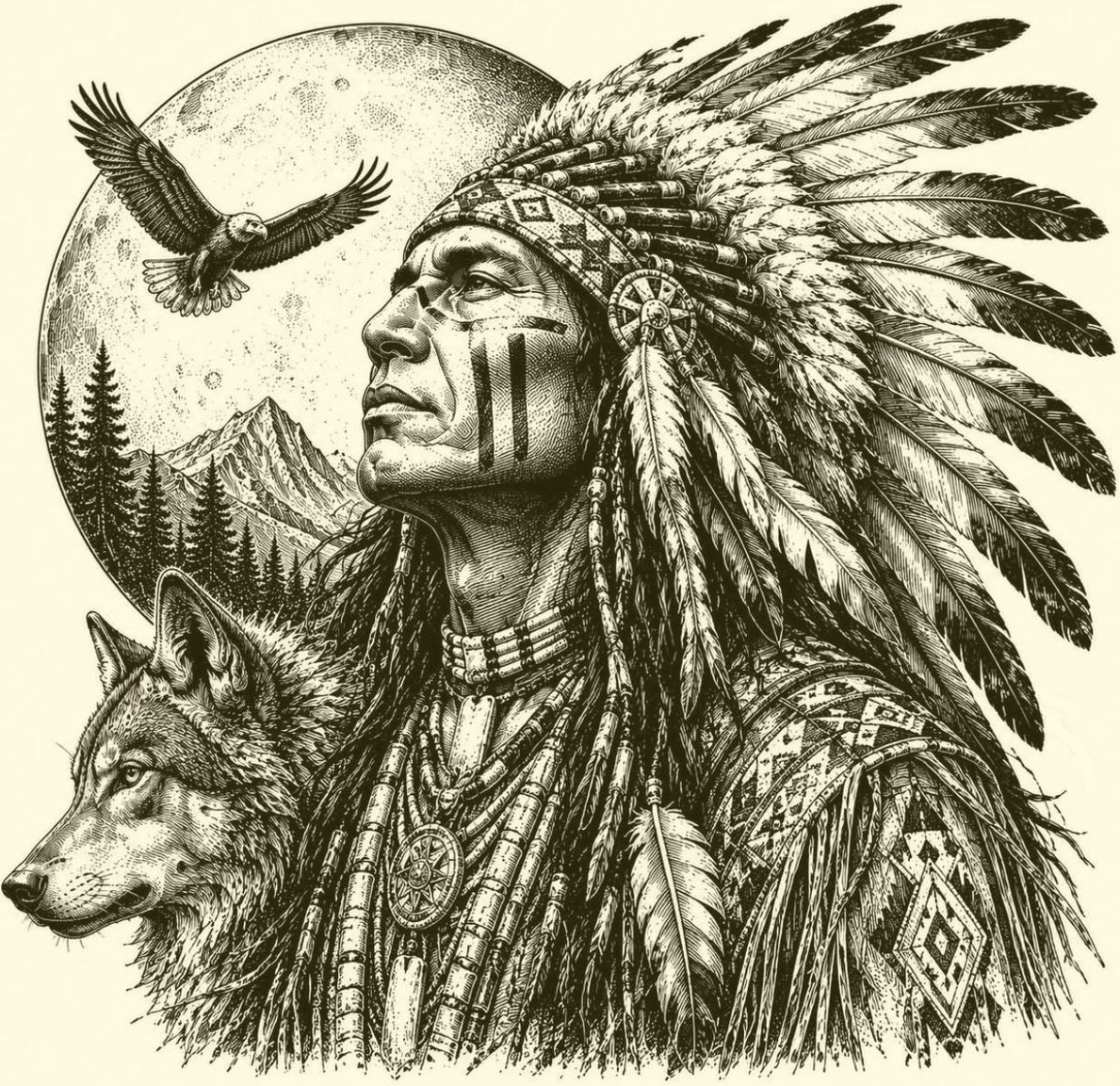 Native American Heritage Laser Printed Sign