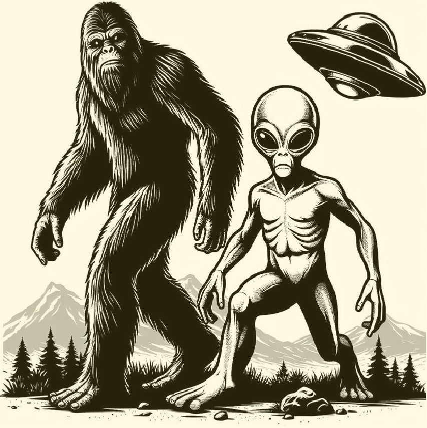 Bigfoot and Alien