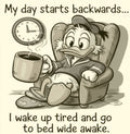 My Day Starts Backwards