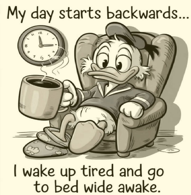 My Day Starts Backwards