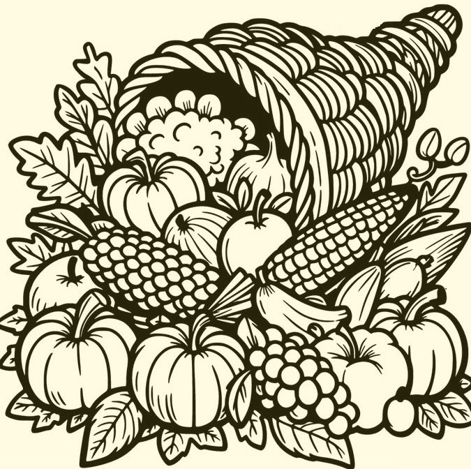 Abundance of the Harvest Season Laser Printed Sign