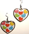 Heart-Shaped with Mini Hearts Earring Set