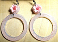 Cherry Blossom Pink Hoop Earring Set