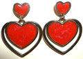 Adorable Double Heart Earring Set