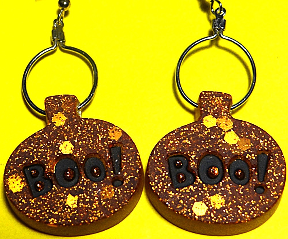 "Boo!" Halloween Earring Set