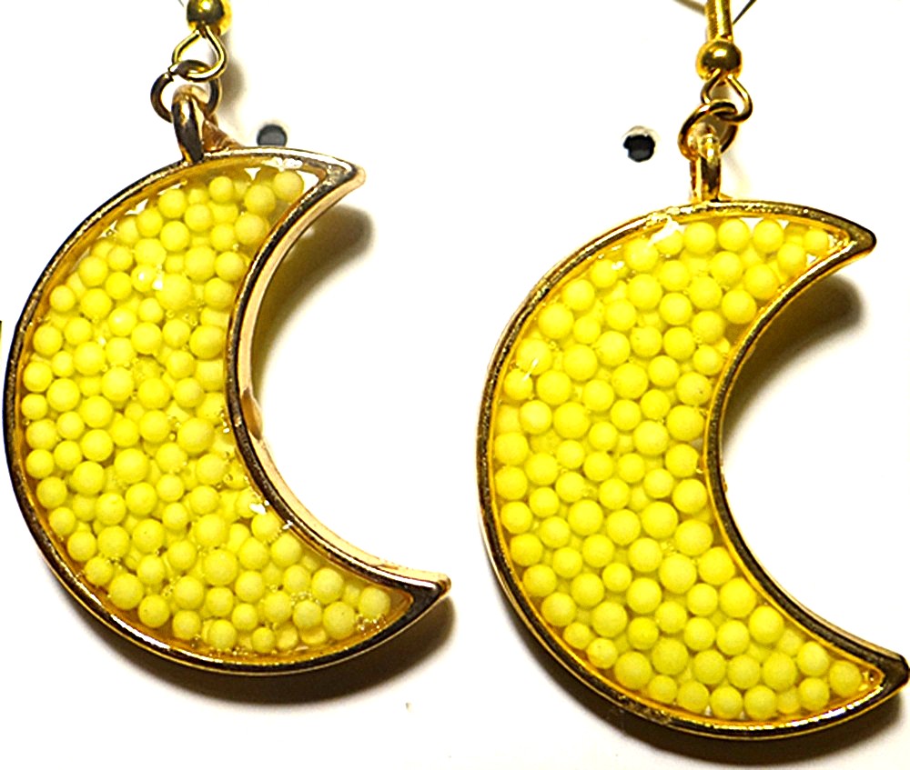 Gold-Tone Crescent Moon Earring Set