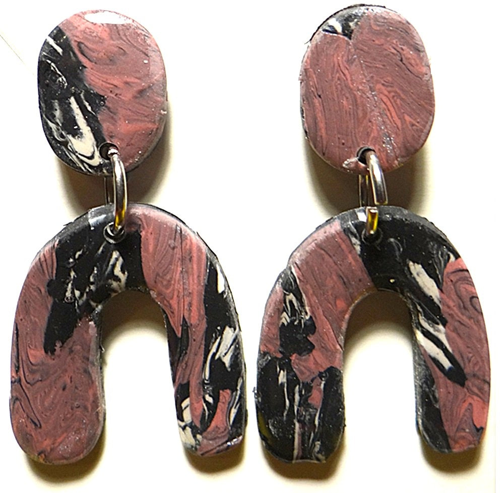 Marbled Arch Earring Set