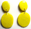Vibrant Yellow Dangle Earring Set