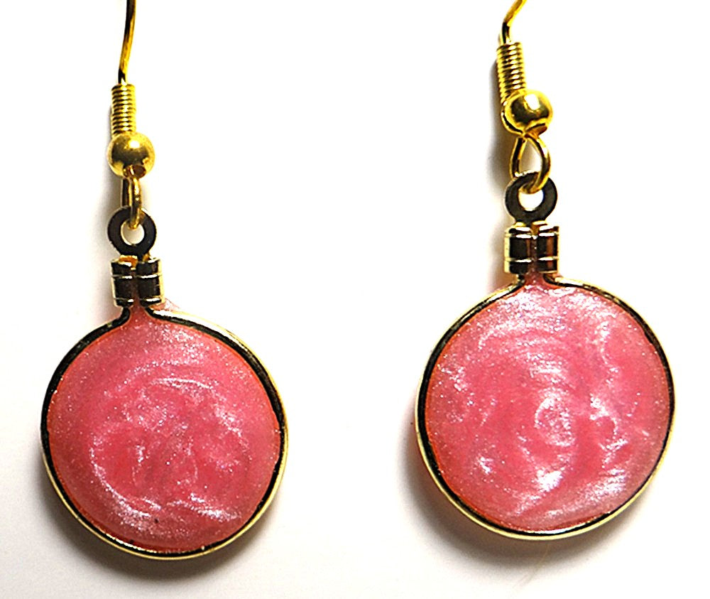 Charming Pink, Circular Earring Set