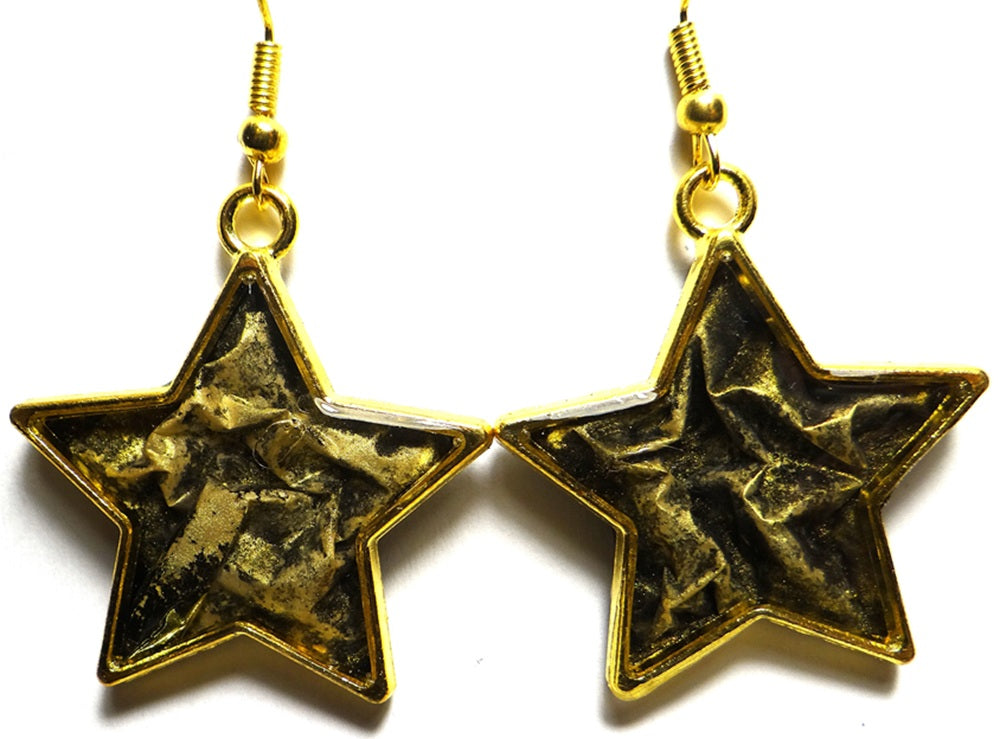 Golden Star Earring Set