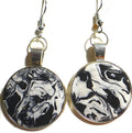 Swirling Marbled Effect Earring Set