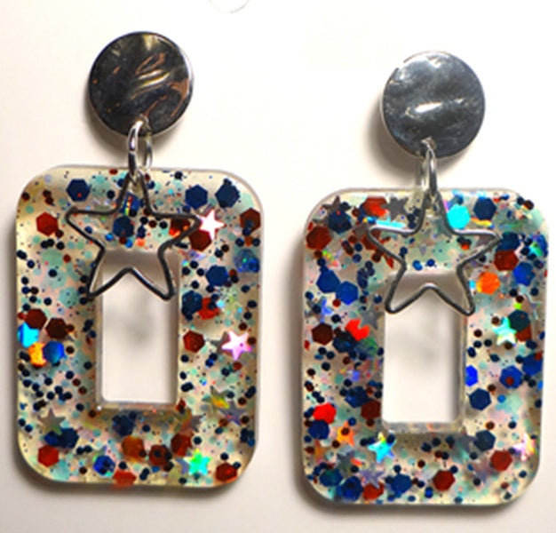 A Touch of Patriotic Flair Earring Set