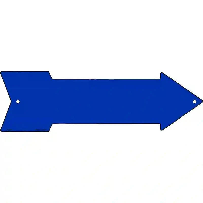 Blue Novelty Metal Arrow Sign 17" x 5" Sign (A)