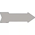 Gray Novelty Metal Arrow Sign 17" x 5" Sign (A)