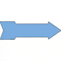 Light Blue Novelty Metal Arrow Sign 17" x 5" Sign (A)