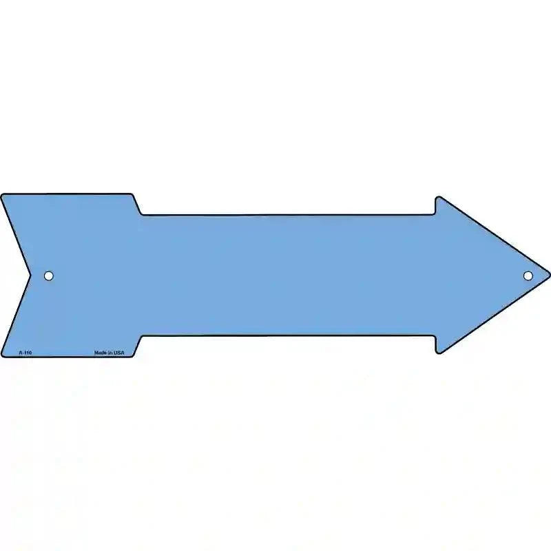 Light Blue Novelty Metal Arrow Sign 17" x 5" Sign (A)