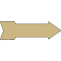 Gold Novelty Metal Arrow Sign 17" x 5" Sign (A)