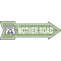 The Mother Road Novelty Metal Arrow Sign 17" x 5" Sign (A)