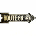 Vintage Route 66 Novelty Metal Arrow Sign 17" x 5" Sign (A)