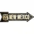 Vintage Route 66 New Mexico Novelty Metal Arrow Sign 17" x 5" Sign (A)