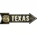 Vintage Route 66 Texas Novelty Metal Arrow Sign 17" x 5" Sign (A)