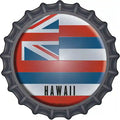 Hawaii State Flag Novelty Metal Bottle Cap Sign BC-110 12" Sign (BC)