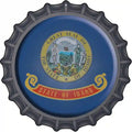Idaho State Flag Novelty Metal Bottle Cap Sign BC-111 12" Sign (BC)
