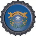 Nevada State Flag Novelty Metal Bottle Cap Sign BC-127 12" Sign (BC)