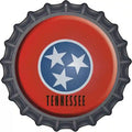 Tennessee State Flag Novelty Metal Bottle Cap Sign BC-141 12" Sign (BC)