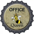 Office of the Queen Novelty Metal Bottle Cap Sign BC-166 12" Sign (BC)