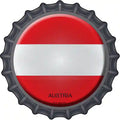 Austria Novelty Metal Bottle Cap Sign BC-197 12" Sign (BC)