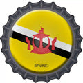 Brunei Novelty Metal Bottle Cap Sign BC-216 12" Sign (BC)
