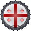 Georgia Novelty Metal Bottle Cap Sign BC-277 12" Sign (BC)