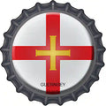 Guernsey Novelty Metal Bottle Cap Sign BC-287 12" Sign (BC)