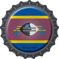 Swaziland Novelty Metal Bottle Cap Sign BC-431 12" Sign (BC)