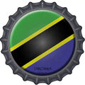 Tanzania Novelty Metal Bottle Cap Sign BC-438 12" Sign (BC)