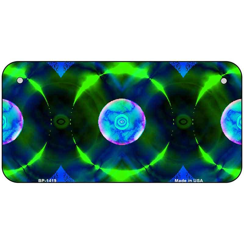 Blue Green Nova Metal Novelty License Plate Tag LP-1419 6" x 3" Bicycle (BP)