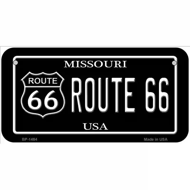 Route 66 Missouri Metal Novelty License Plate 6" x 3" Bicycle (BP)