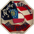Georgia Home Grown Metal Novelty Stop Sign BS-411 12" Sign (BS)