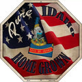 Idaho Home Grown Metal Novelty Stop Sign BS-413 12" Sign (BS)