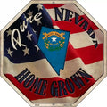 Nevada Home Grown Metal Novelty Stop Sign BS-429 12" Sign (BS)