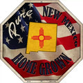 New Mexico Home Grown Metal Novelty Stop Sign BS-432 12" Sign (BS)