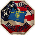 Oregon Home Grown Metal Novelty Stop Sign BS-438 12" Sign (BS)