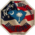 South Carolina Home Grown Metal Novelty Stop Sign BS-441 12" Sign (BS)