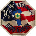Vermont Home Grown Metal Novelty Stop Sign BS-446 12" Sign (BS)