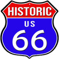 Historic US 66 Novelty Highway Shield Sign HS-719 12" Sign (HS)