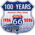 100 Years of Route 66 Novelty Highway Shield Sign HS-720 12" Sign (HS)
